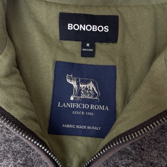 Bonobos x Lanificio Roma Wool Pullover Sweater Men M Preppy Old Money Italian - Picture 2 of 6